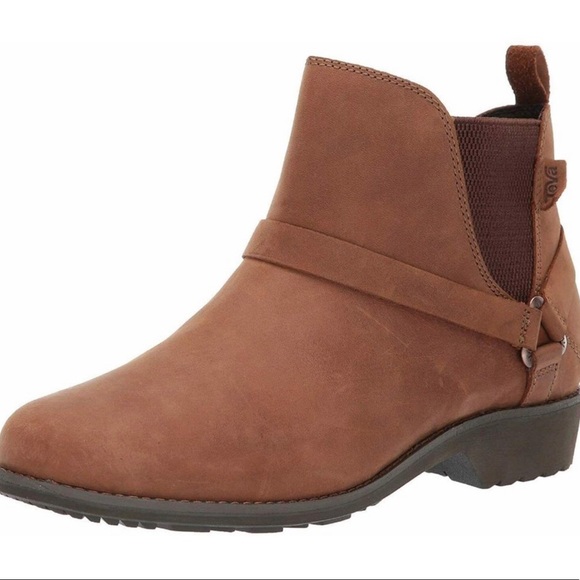 Teva De La Vina Dos Chelsea Ankle Leather Booties - Picture 2 of 5